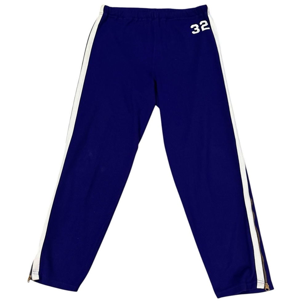 VTG NWOT Sand Knit #32 Athletic Pants Purple White Mens 36 (XL) NBA Basketball